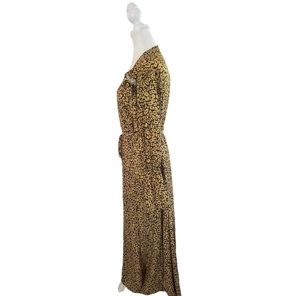 Size 1X Fashion to Figure Maxi Wrap around Dress, Animal Print, NWT - Picture 3 of 12
